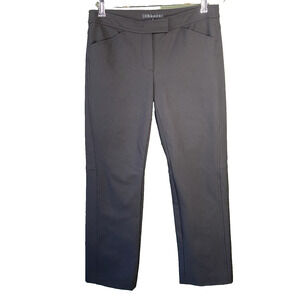 Theory Womens 2 Dress Pants Black Luxury Designer Straight Ankle Casual Office